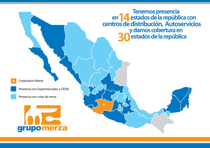 Grupo Merza en la República Mexicana